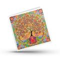 All is Love Tree of Life with Heart art greeting card by Mark Betson Artist on white background