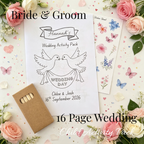 Child Wedding Activity Pack - Age 3 to 9 - Bride & Groom