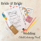Child Wedding Activity Pack - Age 3 to 9 - Bride & Bride - Large Pack