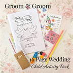 Child Wedding Activity Pack - Age 3 to 9 - Groom & Groom - Large Pack