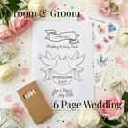 Child Wedding Activity Pack - Age 3 to 9 - Groom & Groom