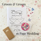 Child Wedding Activity Pack - Age 3 to 9 - Groom & Groom - Medium Pack