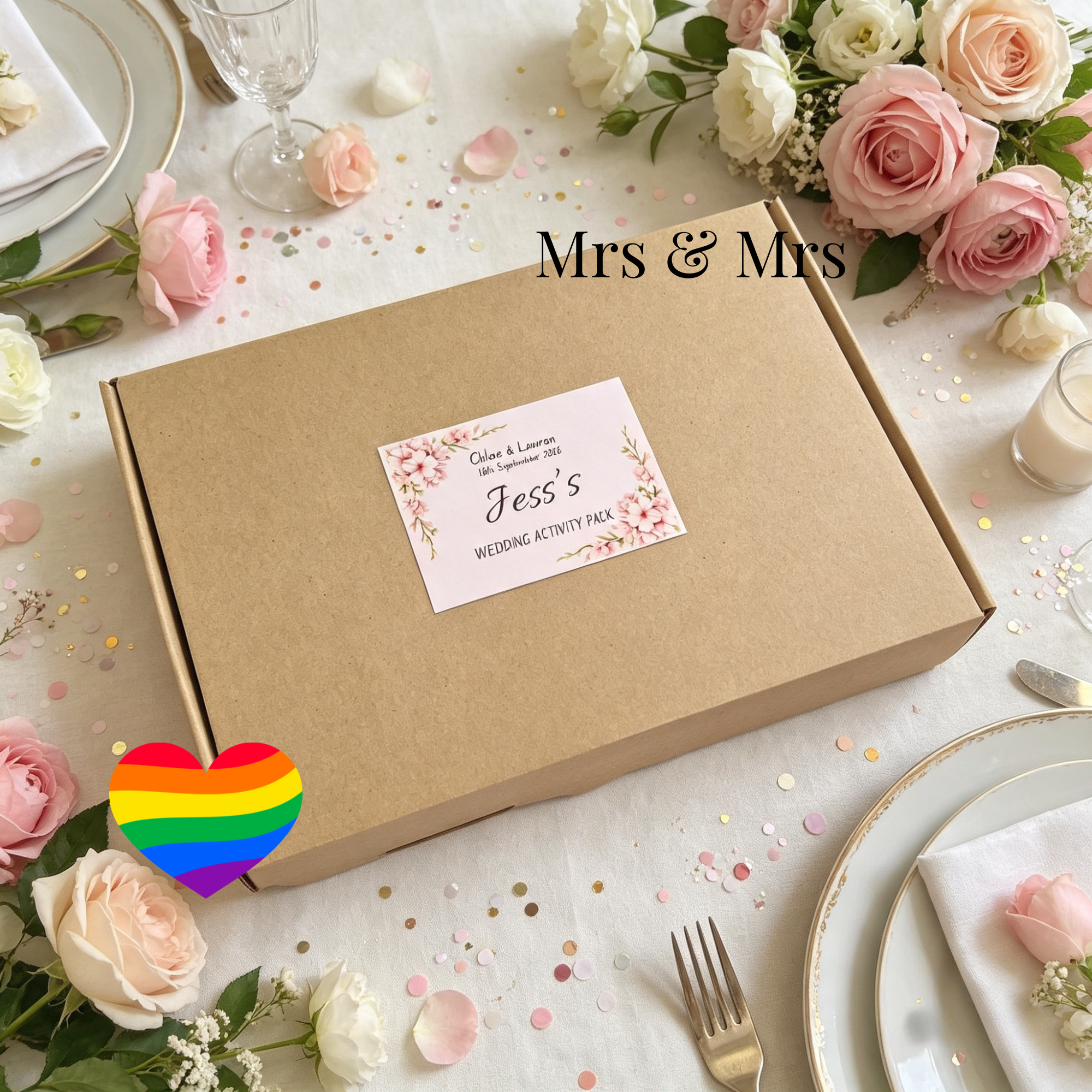 Child Wedding Activity Pack - Age 3 to 9 - Bride & Bride - Large Pack