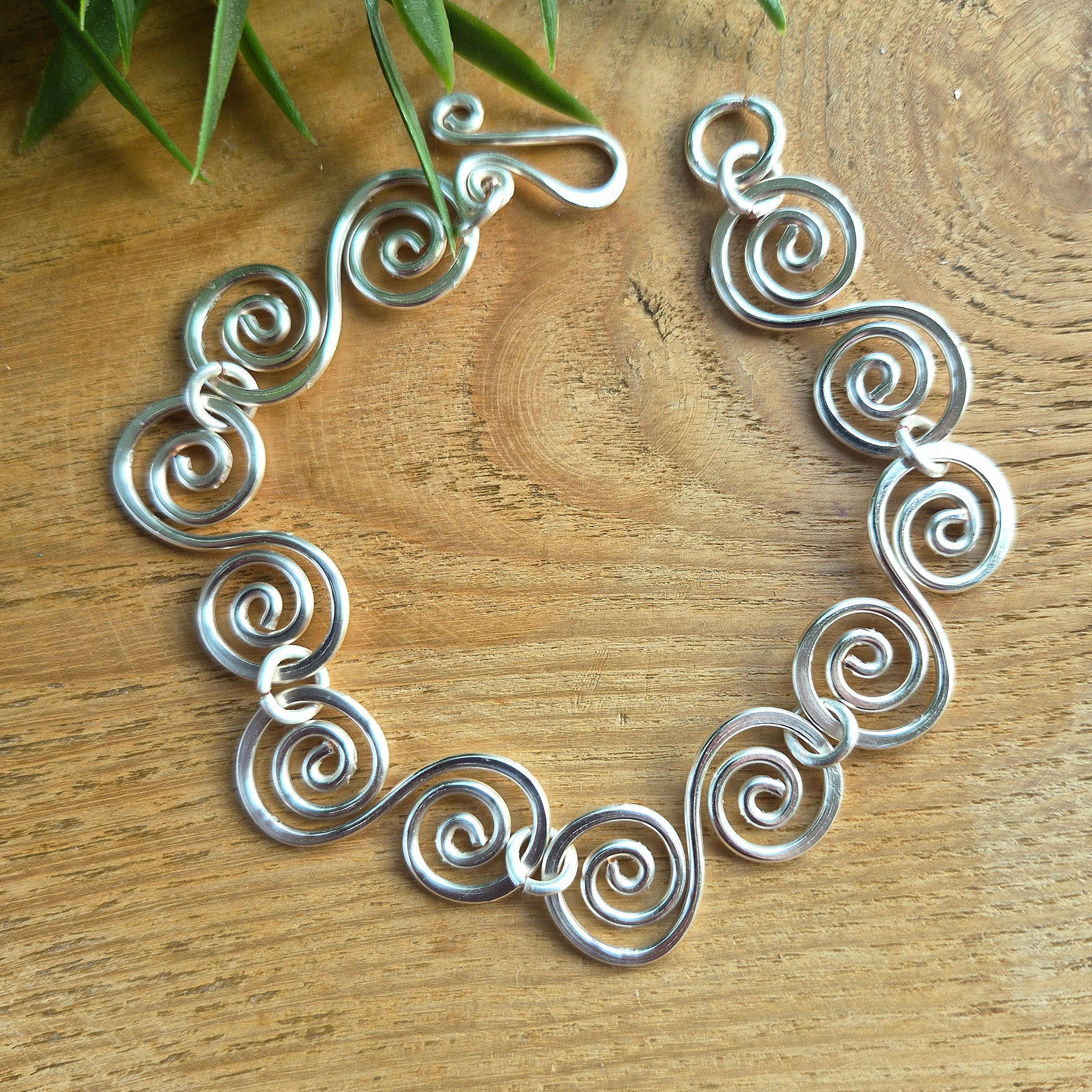 Large statement Celtic spiral bracelet