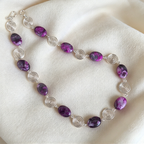 Pink Crazy Lace Agate Silver Spiral Necklace, Handmade Wire and Bead Jewellery, Gift for Her