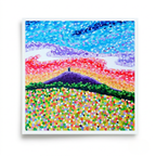 Pointillism Glastonbury Tor Greeting Card
