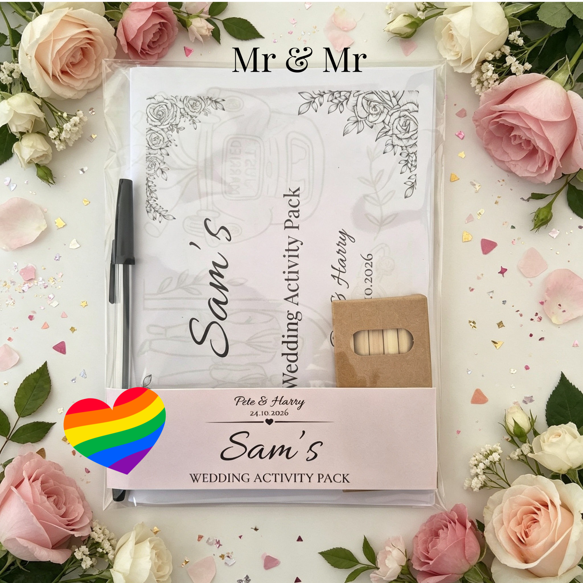 Teen Wedding Activity Pack - Age 10+ - Groom & Groom