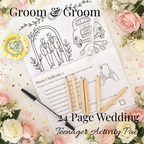 Teen Wedding Activity Pack - Age 10+ - Groom & Groom - Medium Pack