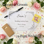 Teen Wedding Activity Pack - Age 10+ - Groom & Groom - Medium Pack