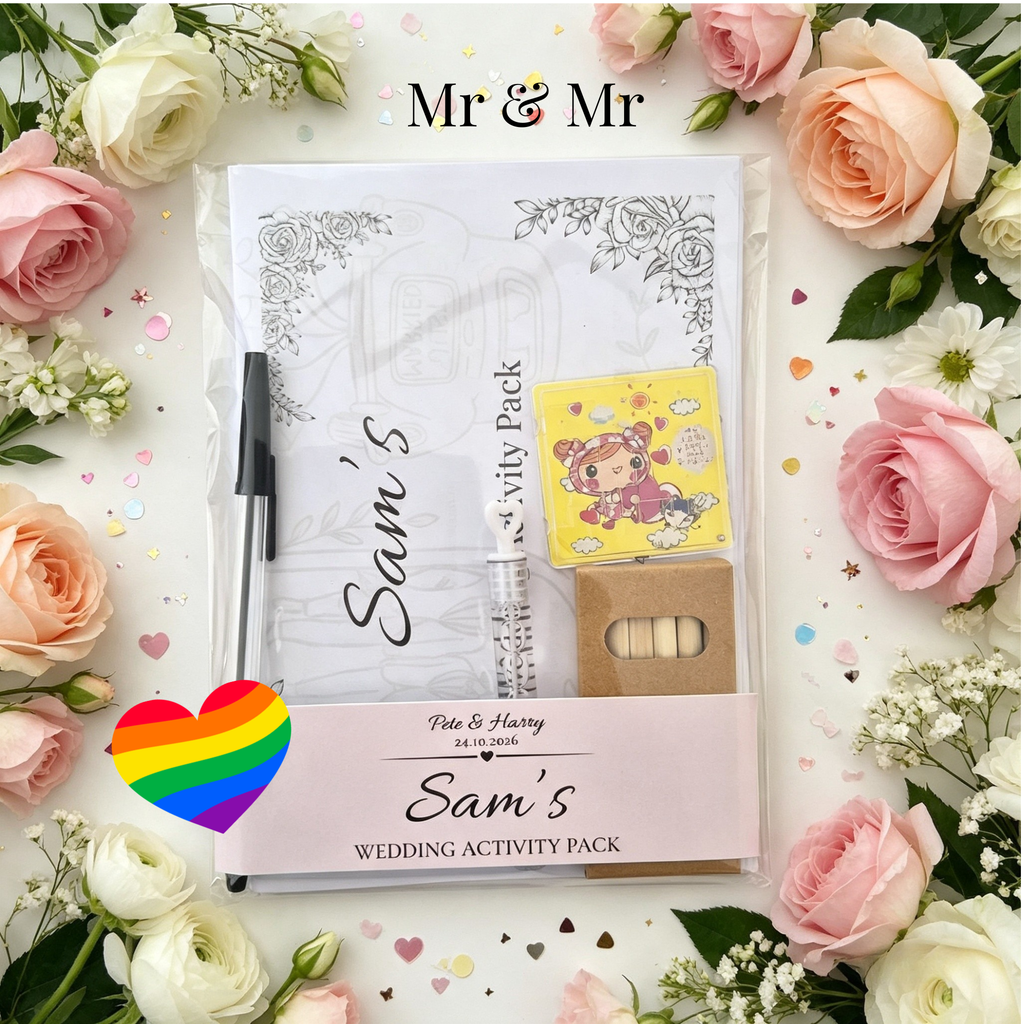 Teen Wedding Activity Pack - Age 10+ - Groom & Groom - Medium Pack