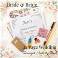 Teen Wedding Activity Pack - Age 10+ - Bride & Bride - Large Pack