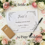 Teen Wedding Activity Pack - Age 10+ - Bride & Bride