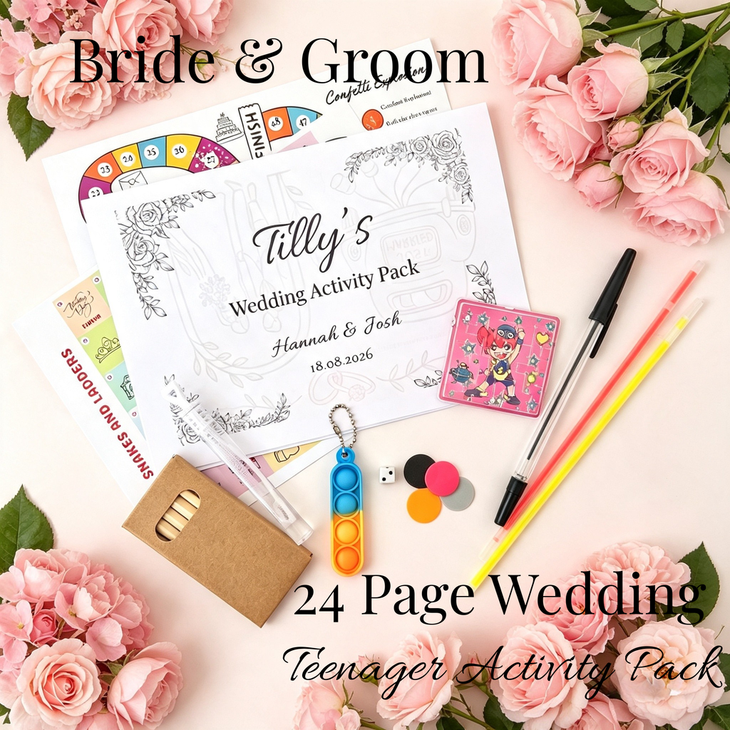 Teen Wedding Activity Pack - Age 10+ - Bride & Groom - Large Pack