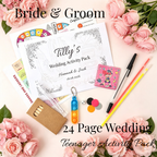 Teen Wedding Activity Pack - Age 10+ - Bride & Groom - Large Pack
