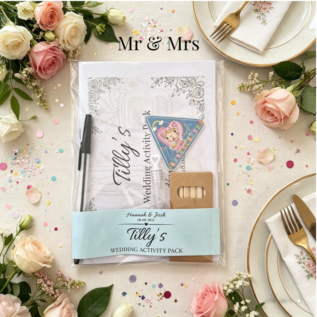 Teen Wedding Activity Pack - Age 10+ - Bride & Groom - Medium Pack