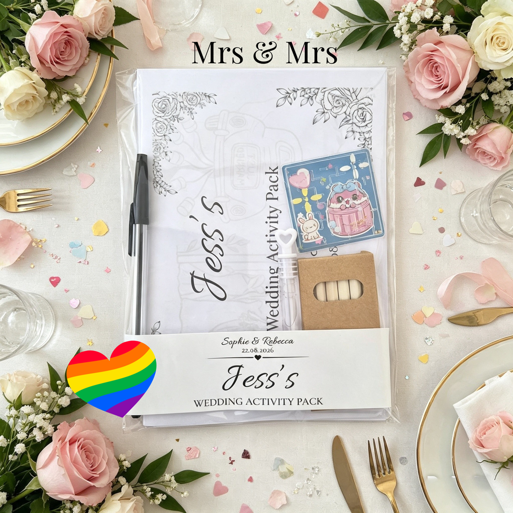 Teen Wedding Activity Pack - Age 10+ - Bride & Bride - Medium Pack