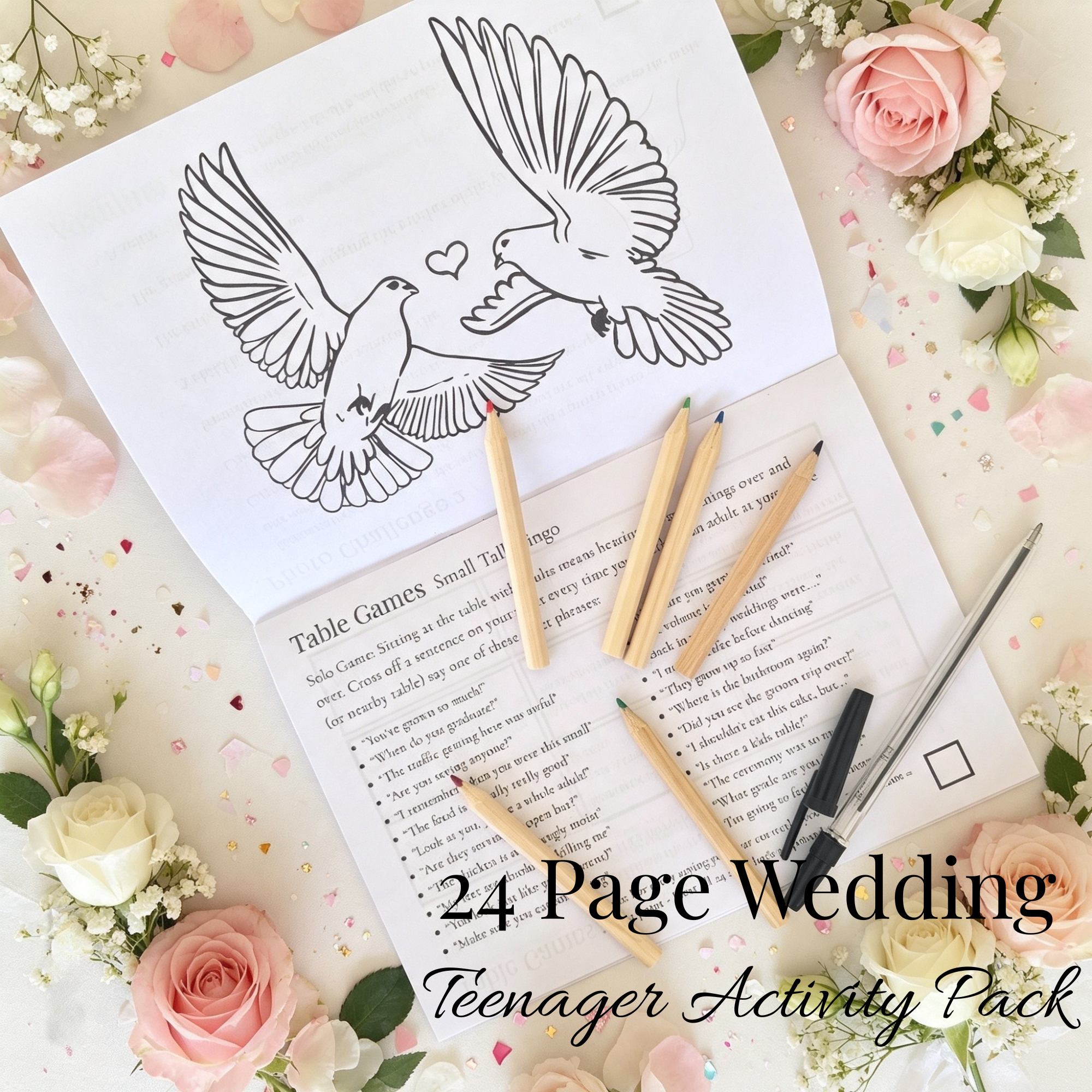 Teen Wedding Activity Pack - Age 10+ - Bride & Bride - Large Pack